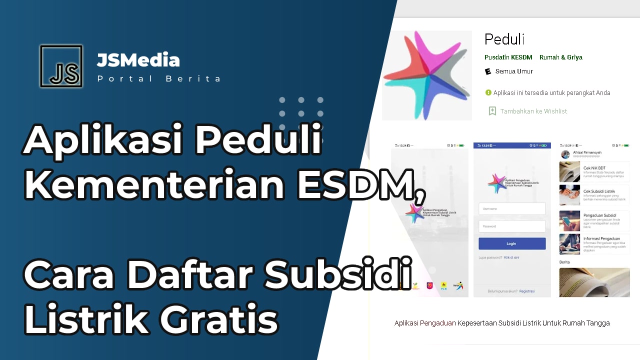 Aplikasi Peduli Kementerian ESDM