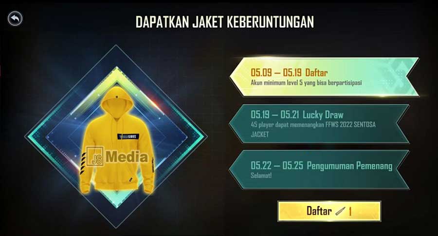 Cara Dapat Jake FFWS 202 Gratis