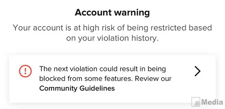 Cara Menghilangkan Account Warning TikTok