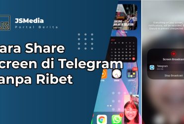 Cara Share Screen di Telegram