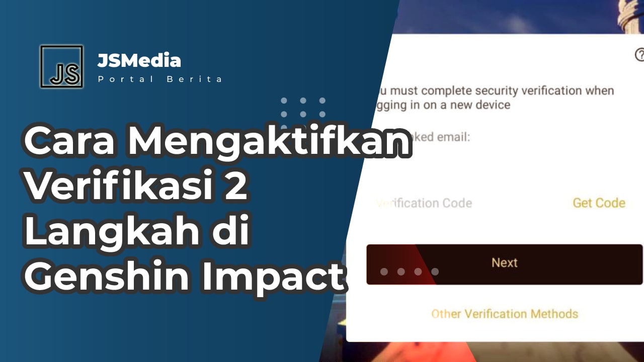 Mengaktifkan Verifikasi 2 Langkah di Genshin Impact