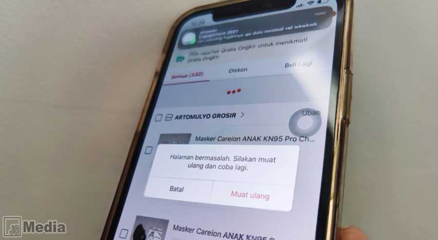 Shopee Tidak Bisa Buat Pesanan
