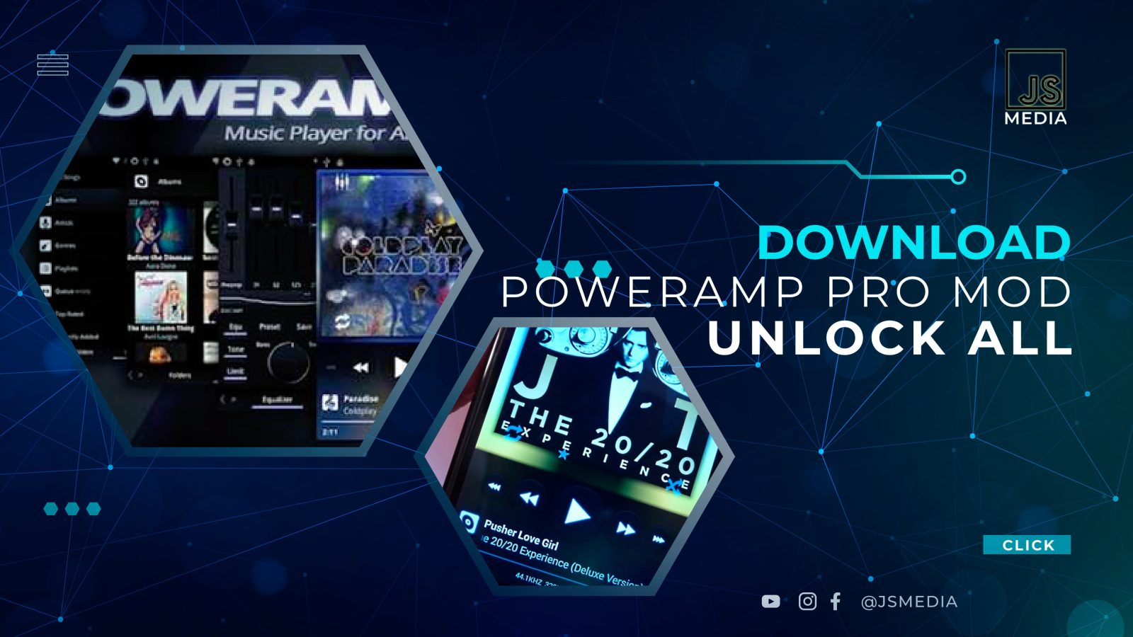 Download Poweramp Pro MOD Apk Full Terbaru Unlock All