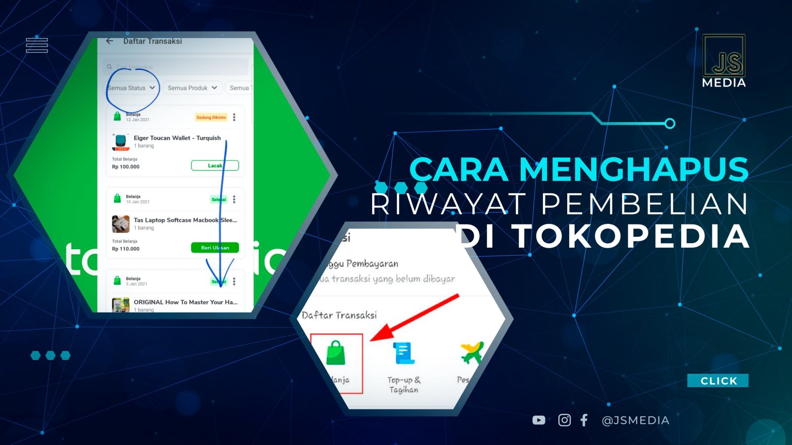 Cara Menghapus Riwayat Pembelian di Tokopedia