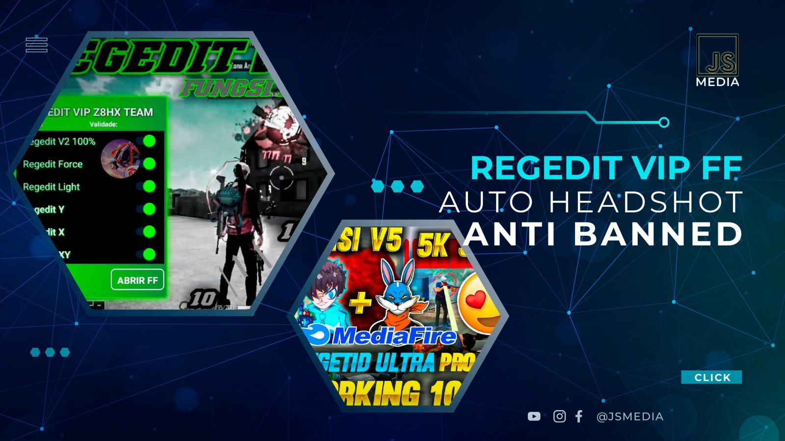 Regedit VIP FF APK Auto Headshot Anti Banned Terbaru 2022