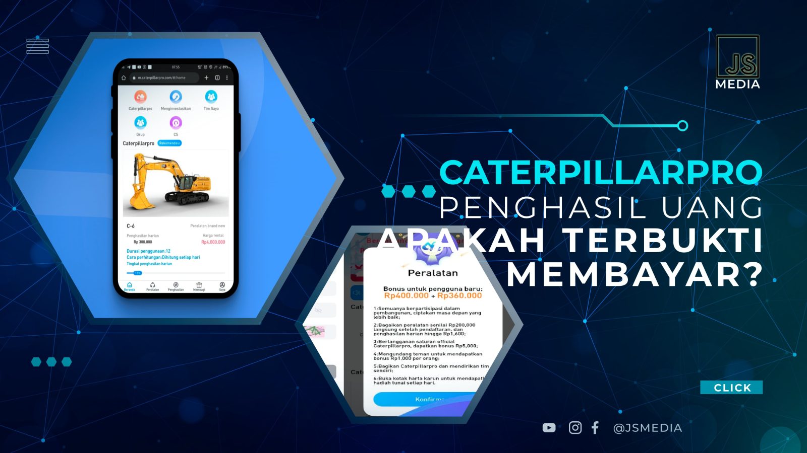 Aplikasi CaterpillarPro Penghasil Uang,