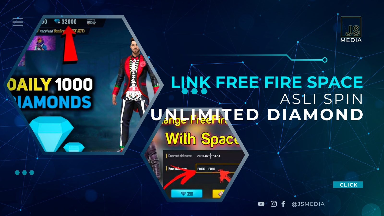 Link Free Fire Space Asli Spin Unlimited Diamond Hack Gratis