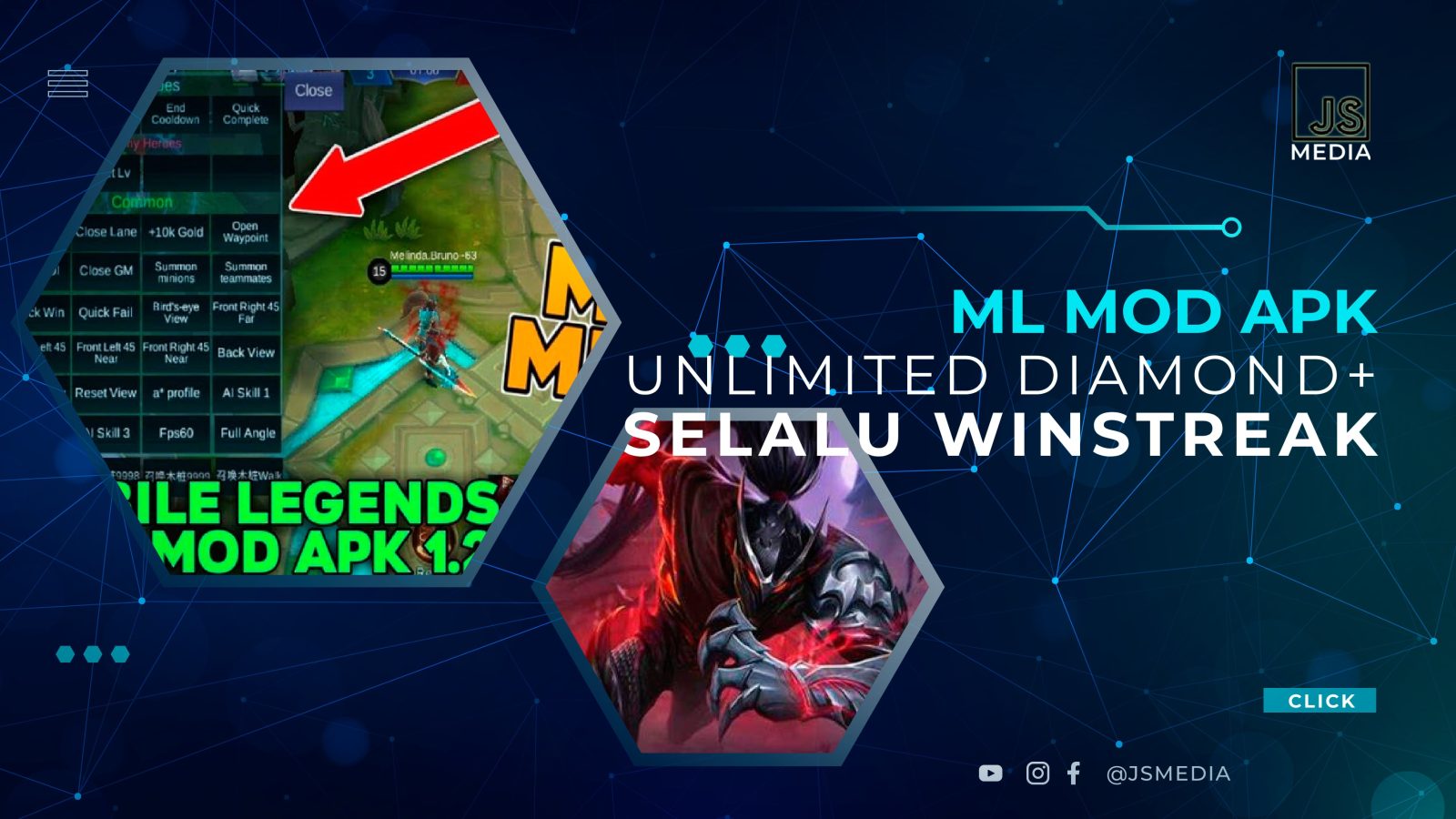 Download ML MOD APK, Unlimited Diamond+ Selalu Winstreak