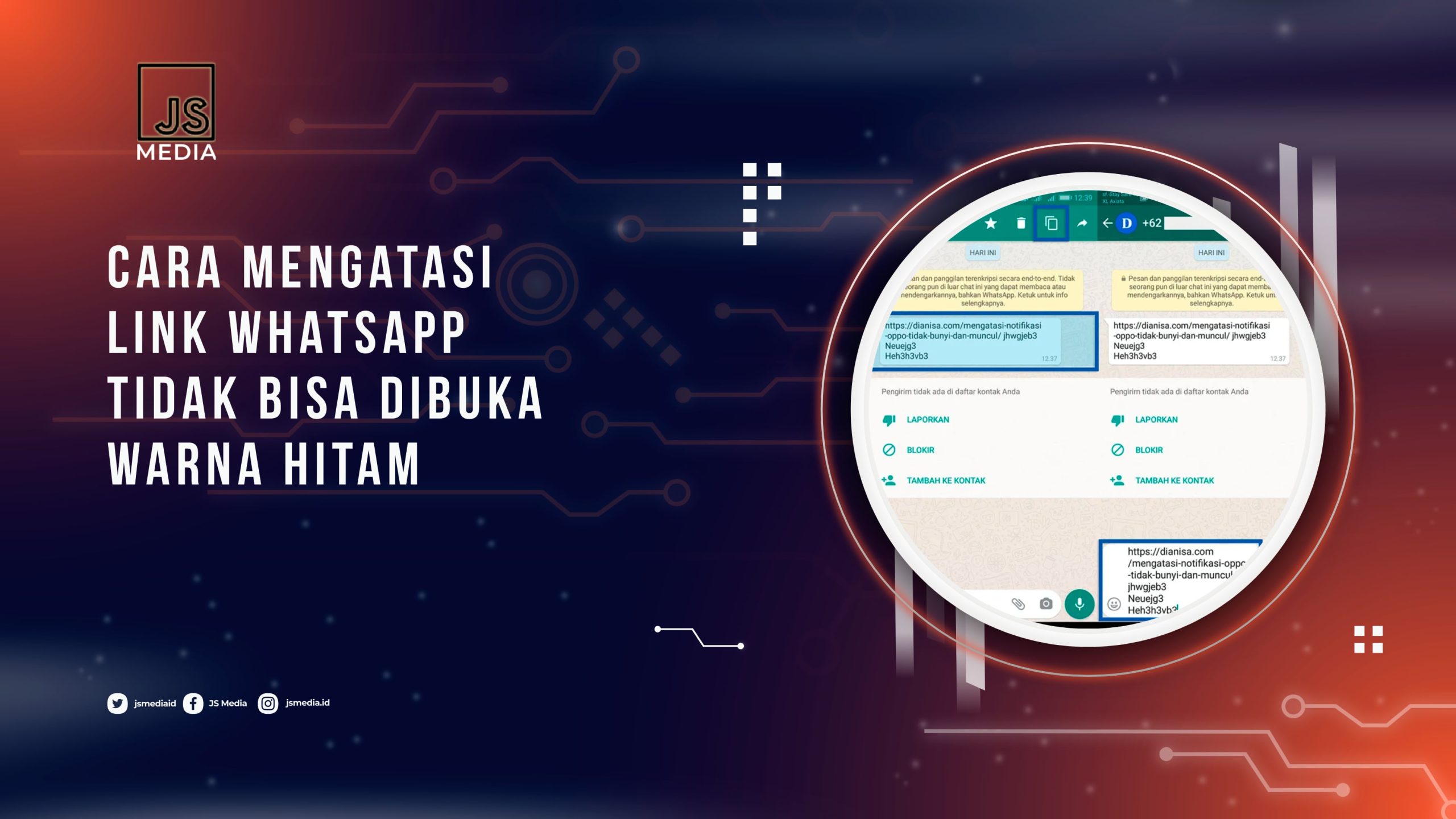 Cara Mengatasi Link Whatsapp Tidak Bisa Dibuka Warna Hitam