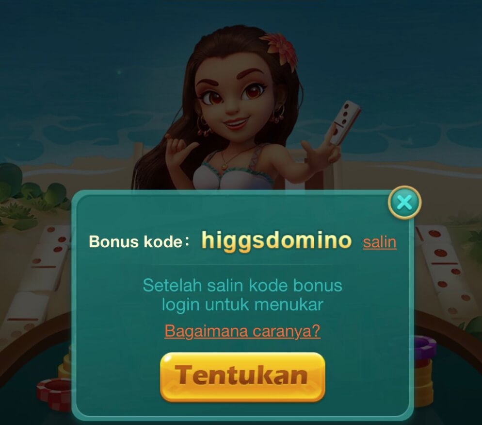 Cara Tukar Kode Redeem Higgs Domino