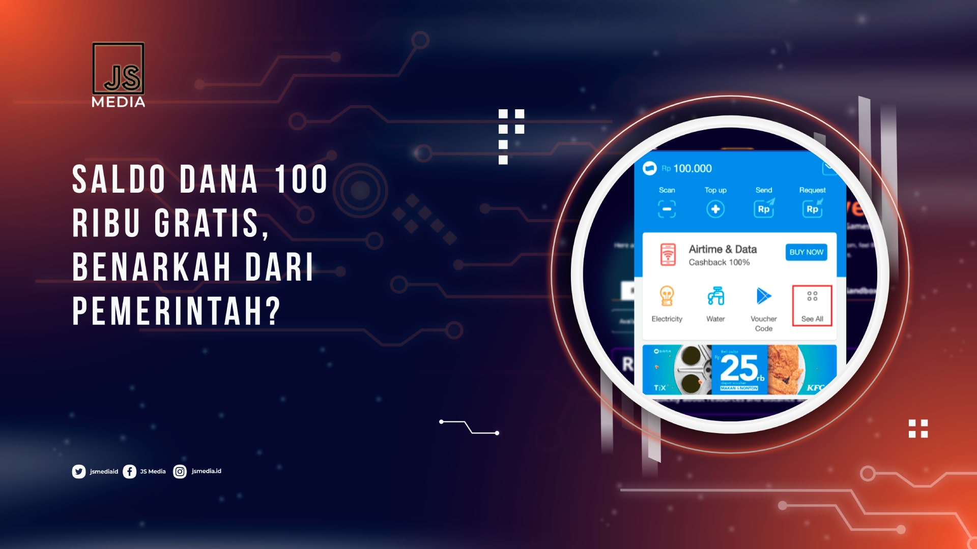 Saldo DANA 100 Ribu Gratis, Benarkah Dari Pemerintah?