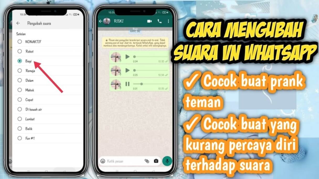 Cara Mengubah Suara VN Di Wa GB