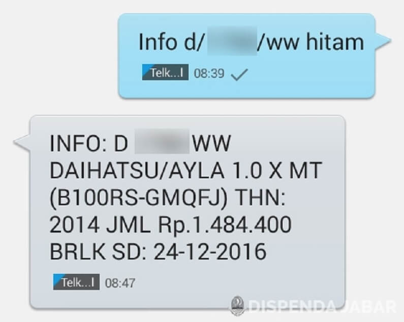 Cek Pajak Kendaraan via SMS Gateway