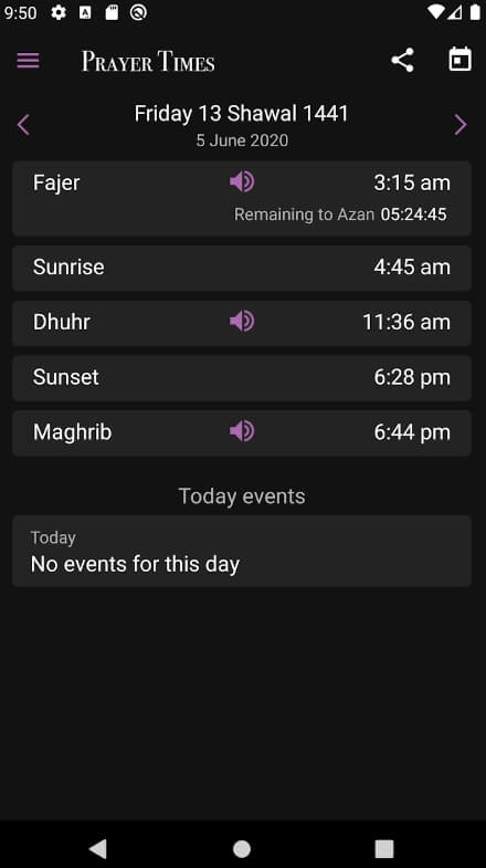 Prayer Times