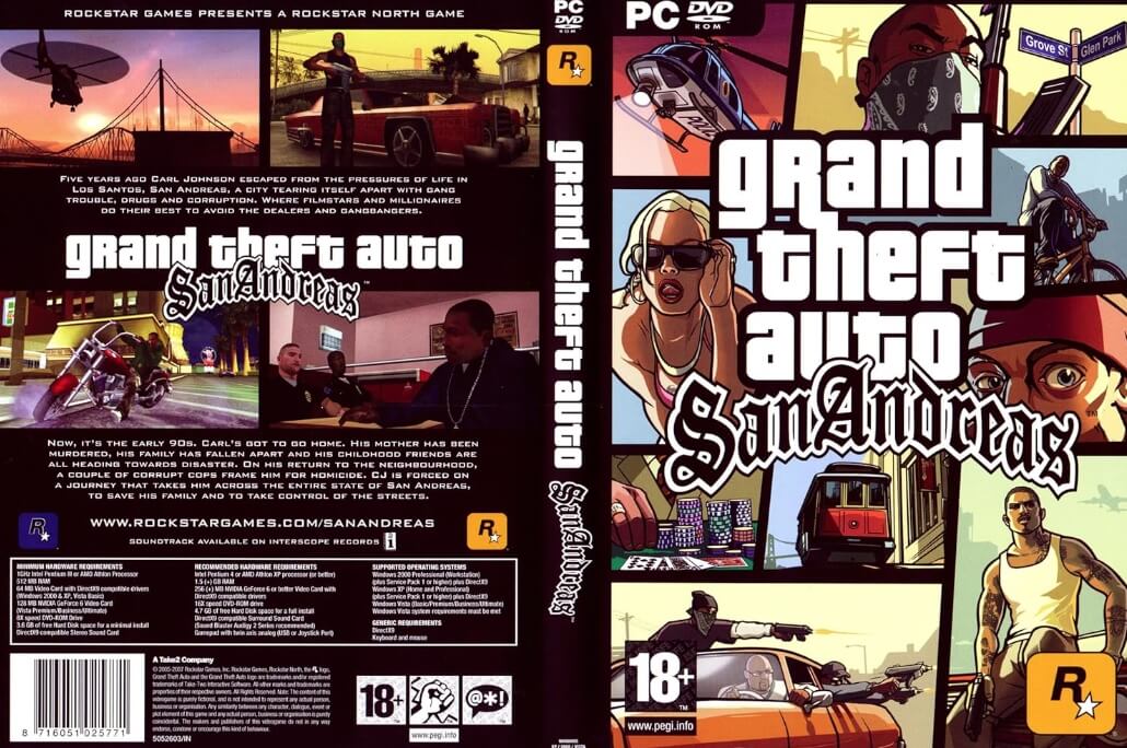 Spesifikasi GTA San Andreas