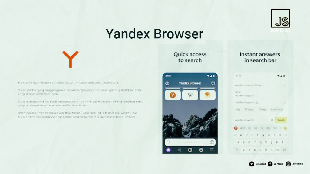 Yandex Browser, Peramban untuk Akses Tanpa Batas