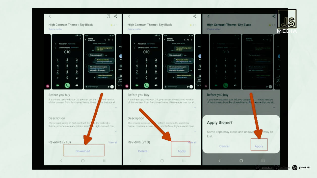 Mengembalikan Tema Default HP Samsung