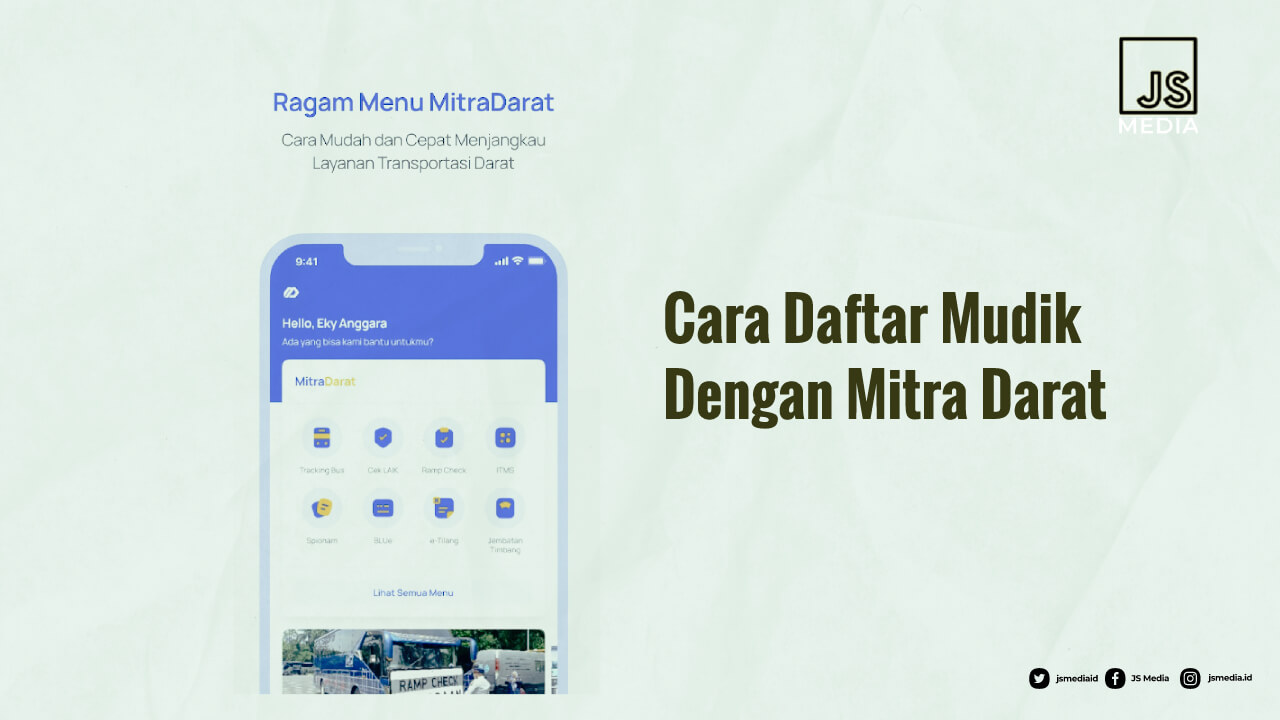 Cara Daftar Mudik Dengan Mitra Darat