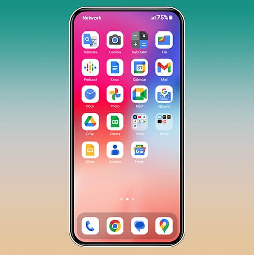 Phone X Launcher and Phone 8