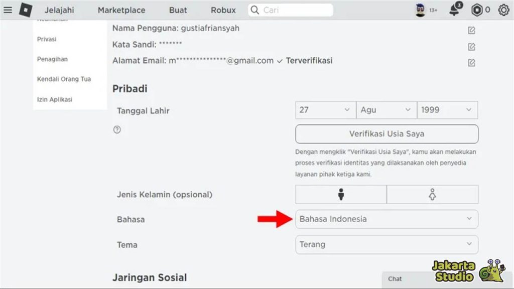 Cara Mengganti Bahasa Roblox Jadi Indonesia