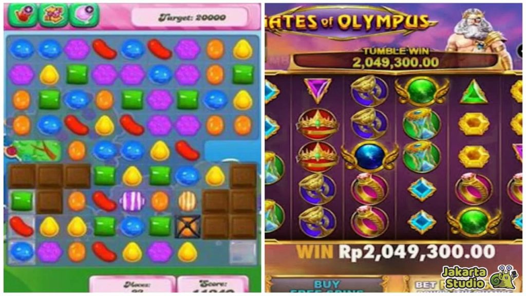 Perbedaan Candy Crush dan Slot