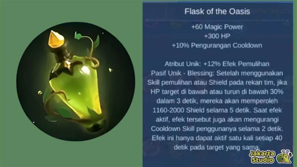 Penjelasan Item Flask of the Oasis