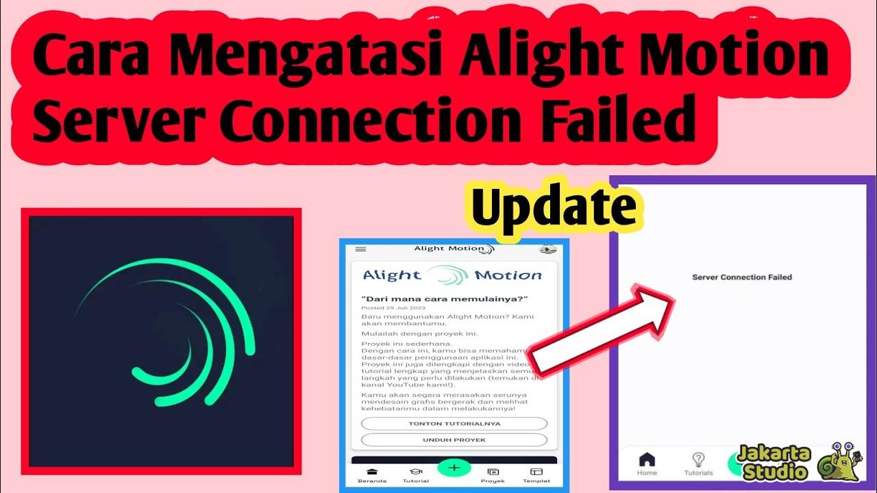 7 Cara Mengatasi Server Connection Failed di Alight Motion