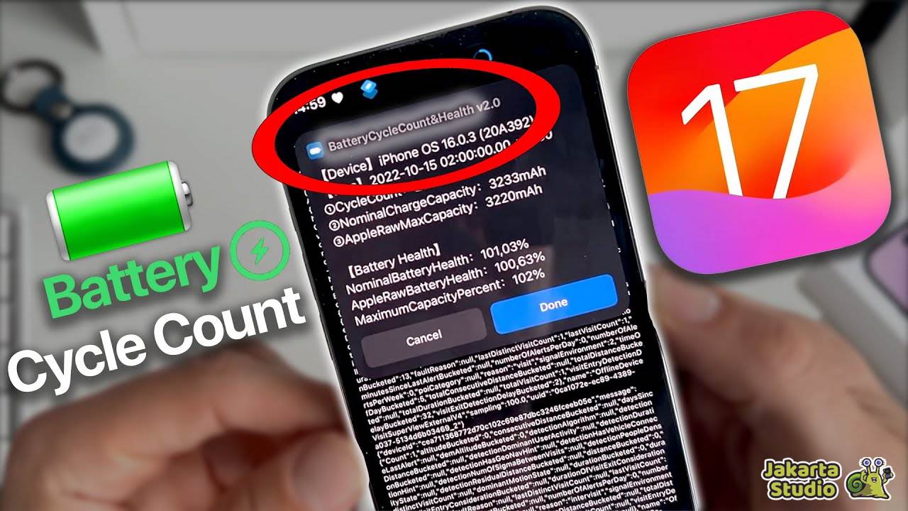 Cara Cek Battery Cycle Count iPhone 