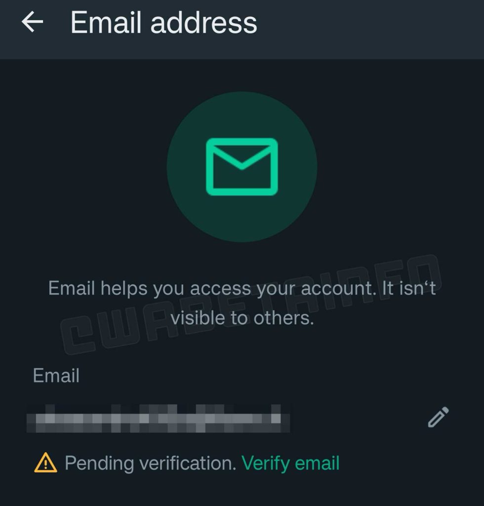 Cara Verifikasi WA Lewat Email 