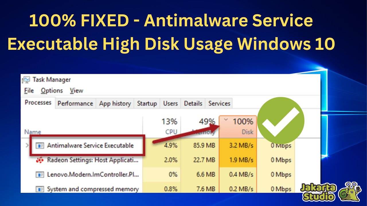 Cara Menghentikan Antimalware Service Executable