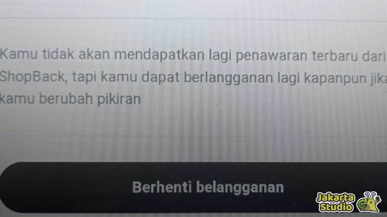 Cara Berhenti Mendapatkan Email dari ShopBack 