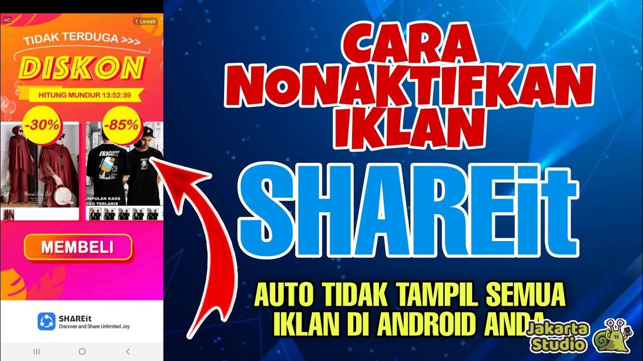 Cara Menghilangkan Iklan ShareIt