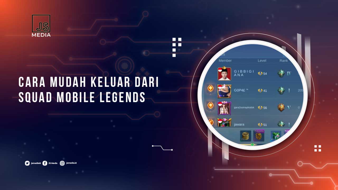 Cara Keluar Squad Mobile Legends