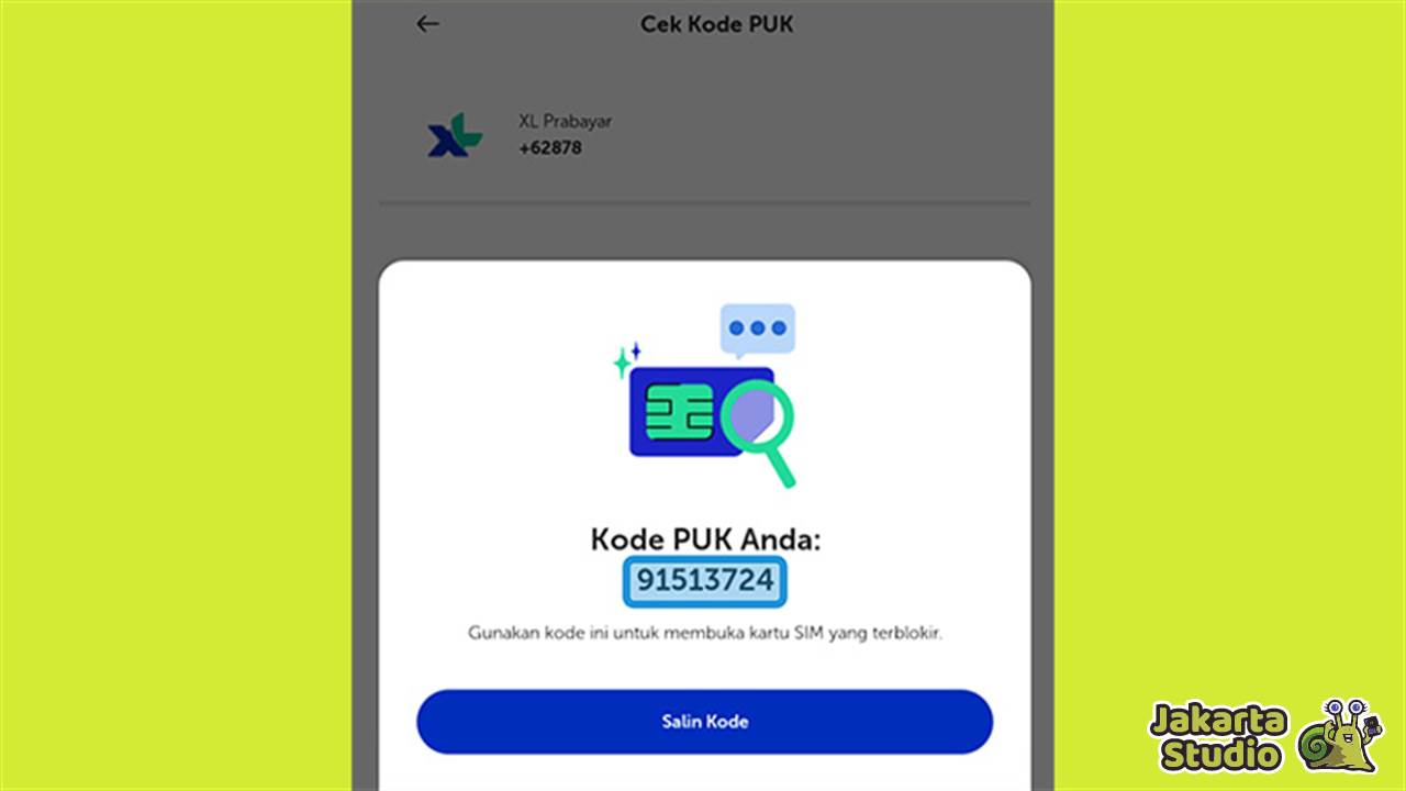 Cara Cek Kode PUK XL 