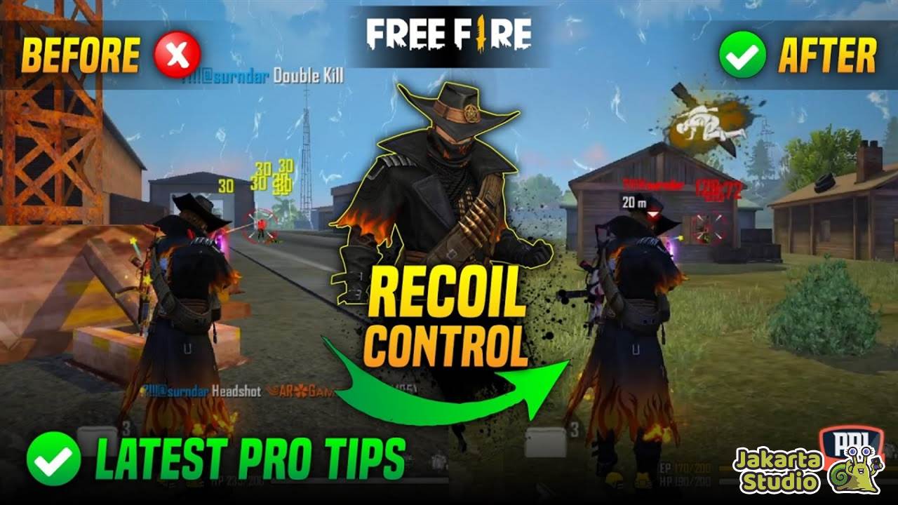 Cara Mengurangi Recoil Free Fire