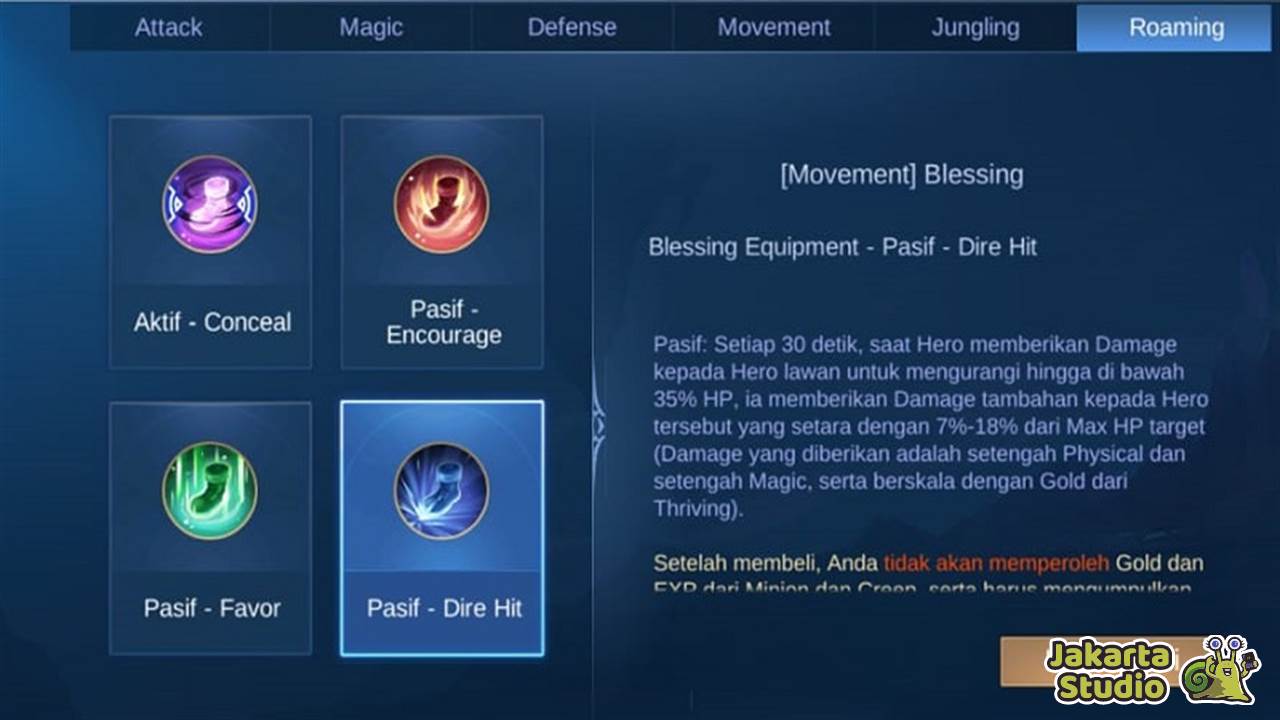 Item Roam Mobile Legends