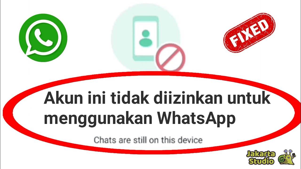 Akun Tidak Diizinkan Menggunakan WhatsApp