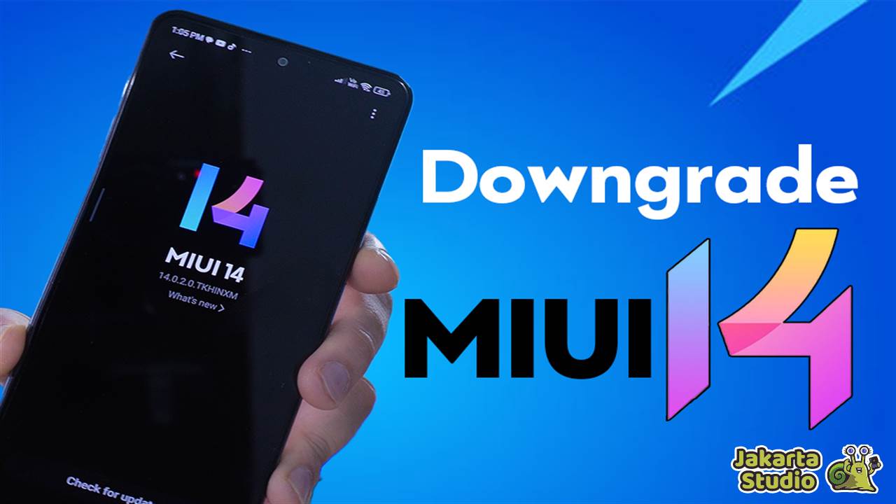 Cara Downgrade Versi MIUI