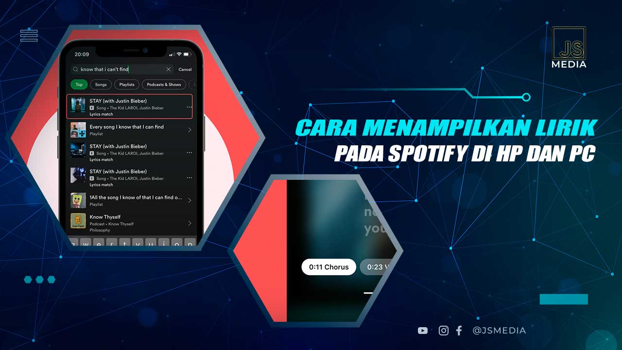 Cara Menampilkan Lirik Spotify