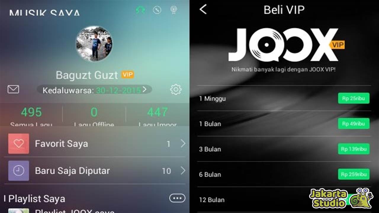 Mengubah Recently Player Joox Jadi 100