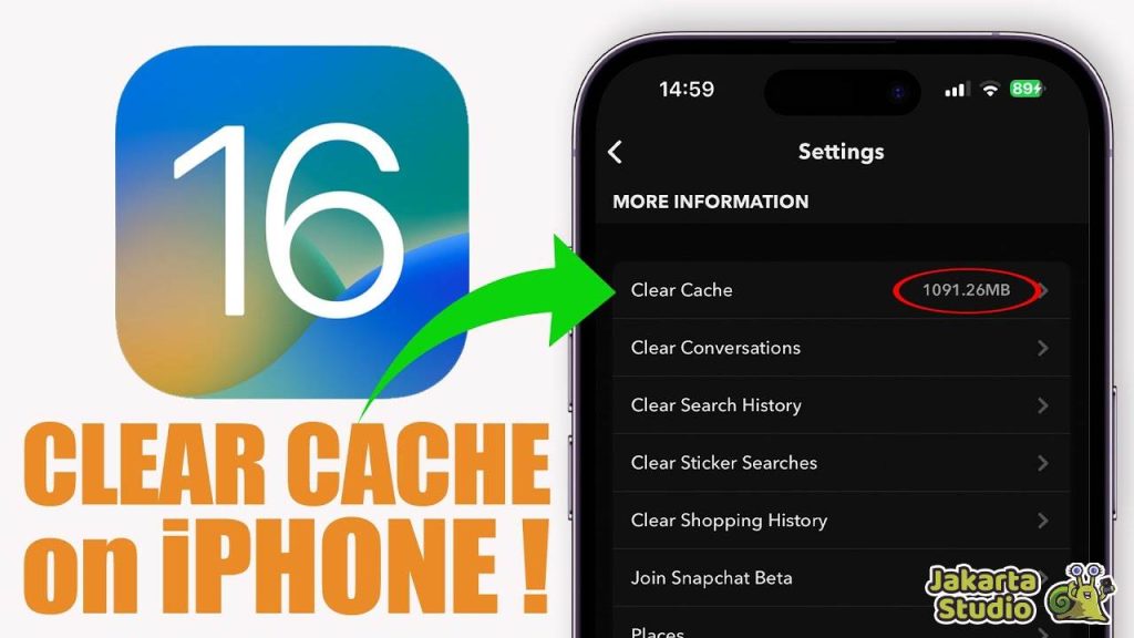 Hapus Cache iPhone