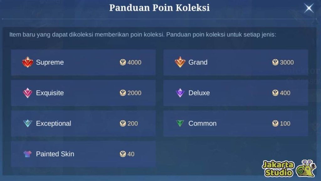 Sistem Koleksi MLBB