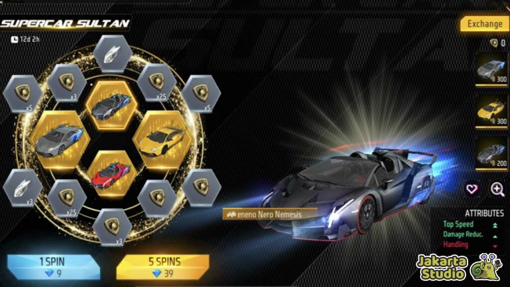 Skin Free Fire x Lamborghini