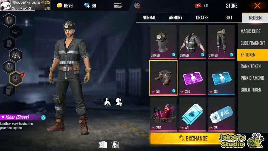 Skin Gold Royale Free Fire