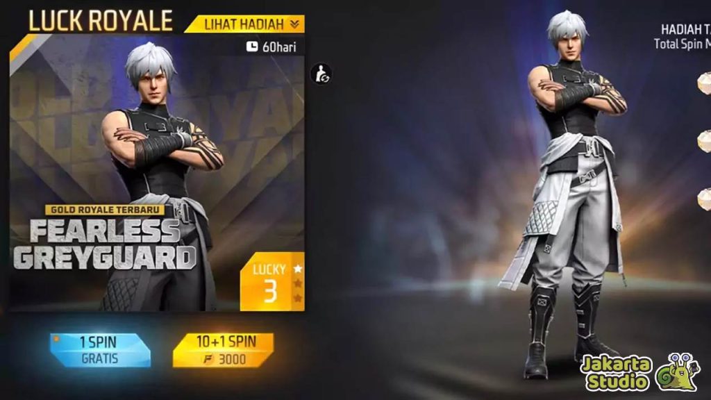 Skin Gold Royale Free Fire