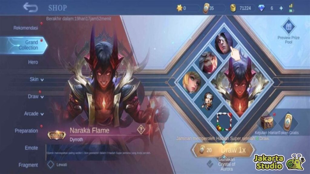 Tanggal Rilis Skin Collector Atlas, Ling, dan Vexana