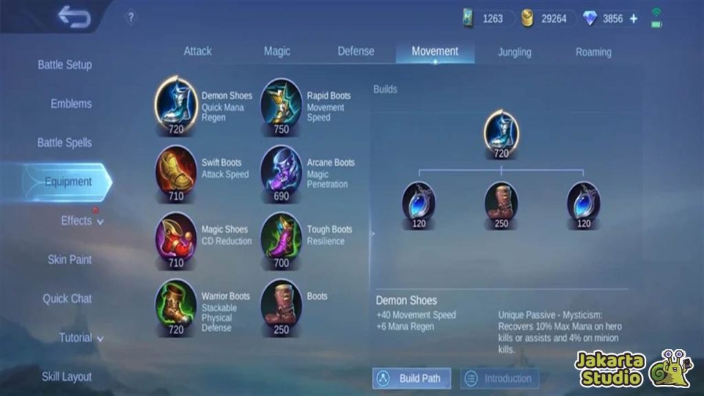 Item Sepatu Mobile Legends