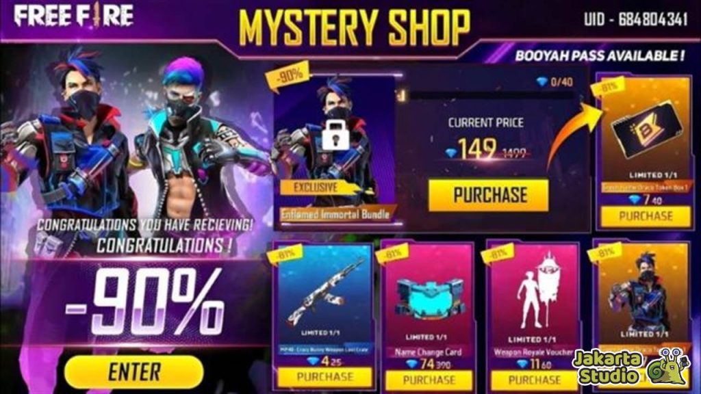 Jadwal Mystery Shop FF 2024