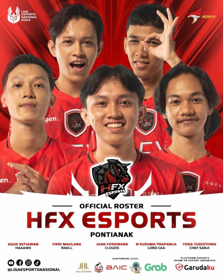 Roster Liga 1 Esports Nasional