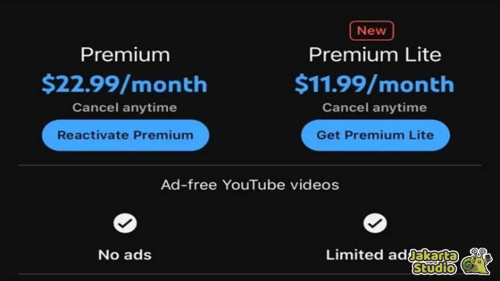 Youtube Premium Lite